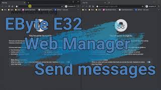 LoRa EByte E32 Web Manager configuration and test Web Interface demo in English [upl. by Elwira935]