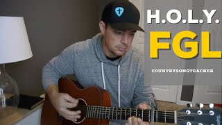 HOLY  Florida Georgia Line  Beginner Guitar Lesson [upl. by Eniak]