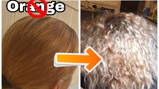 How To Tone Orange  Brassy Hair  Wella T14 [upl. by Attirb]