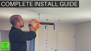 How To Install Ceiling Light Without Existing Wiring [upl. by Nylirehs]