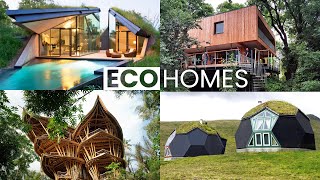 10 EcoFriendly and Sustainable Houses  Green Building Design [upl. by Notloc834]