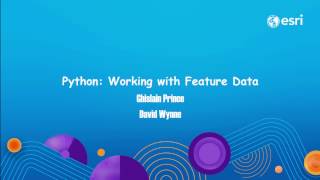 Python Working with Feature Data [upl. by Esinart448]