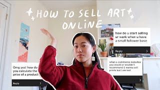 HOW TO SELL YOUR ART ONLINE without a bunch of followers ★彡 [upl. by Winser]