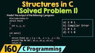 Structures in C Solved Problem 1 [upl. by Hendon]