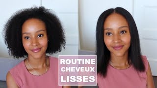 ♡Comment lisser des cheveux frisés rapidement♡ [upl. by Guild]