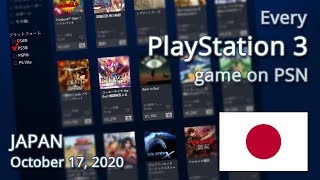 Every PLAYSTATION 3 game on the PlayStation Store JP [upl. by Reace]