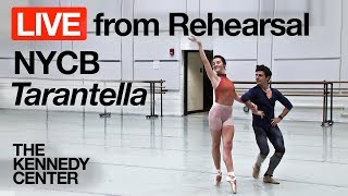 New York City Ballet  LIVE Rehearsal at The Kennedy Center quotTarantellaquot [upl. by Feucht279]