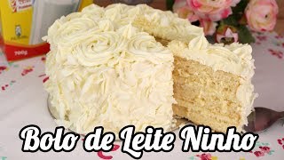 Bolo de Leite Ninho  Como Fazer Bolo de Leite Ninho  Cakepedia [upl. by Stich]