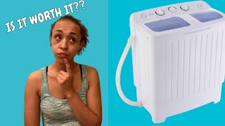 GiantexCostway Portable Mini Compact Twin Tub washing machine [upl. by Frederico732]