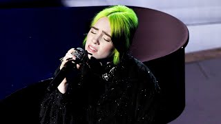 Watch Billie Eilishs Emotional In Memoriam Performance  Oscars 2020 [upl. by Aicnelev]