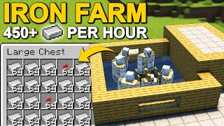 Easy amp Efficient Iron Farm in Minecraft 121 Tutorial [upl. by Divine]