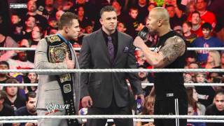 Raw A showdown between The Rock John Cena and The Miz [upl. by Mart]