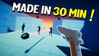 Making a VR game in 30 MIN  Pistol Whip Remake [upl. by Ennaus]