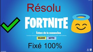 Tutorial Comment Régler Le Bug Connection Au Serveur FORTNITE Est Impossible  Fixé 2020✅ [upl. by Sitra747]