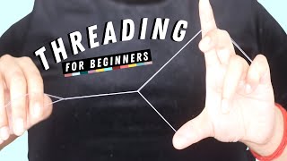 HOW TO THREAD EYEBROWS AT HOME tutorial  stepbystep thorough beginners guide for threading [upl. by Bellda]