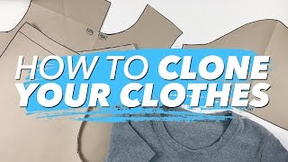 How to Make Patterns from Your Clothes CLONE YOUR WARDROBE  WITHWENDY [upl. by Ayarahs]