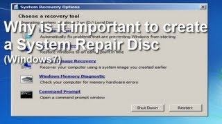 Windows 7 System Repair Disk [upl. by Irallih]