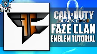 quotCUSTOM FAZE EMBLEMquot  Black Ops 3 amp Advanced Warfare  Customizable Faze Clan Logo Emblem Tutorial [upl. by Bithia]