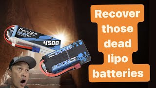 How to charge a dead lipo battery with Low Voltage Error  save and recover a discharged lipo [upl. by Esimehc]