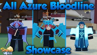 Shindo Life All AZURE Bloodline Showcase [upl. by Tocci]