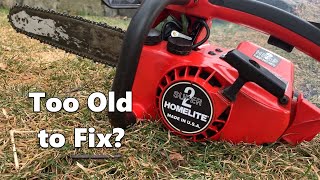 Homelite Super 2 Chainsaw  Carburetor Rebuild and Tuneup [upl. by Delsman]