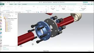 Siemens NX 10 Assembly Sequence [upl. by Ahseele]