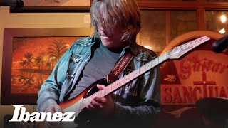 Andy Timmons on the features and design of his AT10P Ibanez signature model [upl. by Catina535]