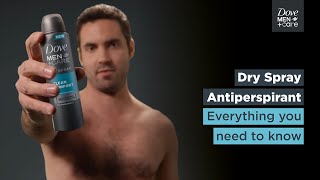 How to use dry spray antiperspirant  Dove MenCare [upl. by Trinette]