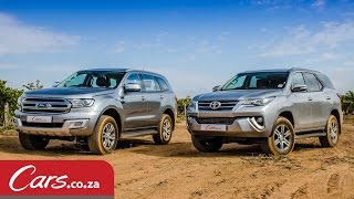 Toyota Fortuner vs Ford Everest InDepth Comparison amp Review 2016 [upl. by Harmonia414]