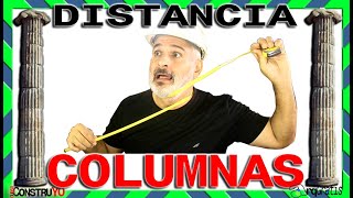 🧱🚧Medidas y Distancia de Columnas para casas de 2 pisos➕ Distance of Columns for 2story houses 🏠 [upl. by Millan]