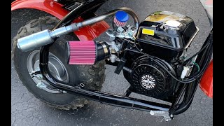 Stage one install on Coleman BT200x Mini bike [upl. by Nodrog437]