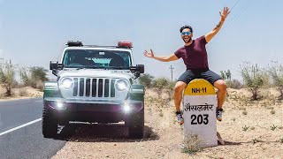 DELHI TO JAISALMER Epic Rubicon Road Trip Begins [upl. by Ycniuq]