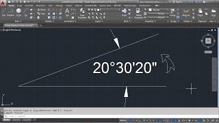 AutoCAD Rotate in Degrees Minutes Seconds [upl. by Bora]