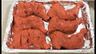 Tandoori chicken  Restaurant style tandoori chicken recipe  tandoori chicken in oven [upl. by Nylrahc]