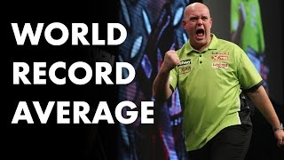 World Record Average Michael van Gerwen averages 1234 INCREDIBLE [upl. by Tuppeny4]