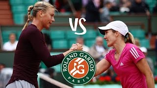 Henin vs Sharapova  2010 Highlights [upl. by Lleryt]