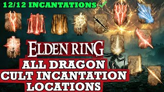 ALL Dragon Cult Incantation Locations HOW TO Get Lightning Incantations  Elden Ring Walkthrough [upl. by Annawat]