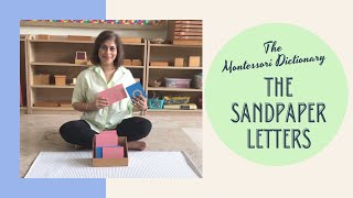 Montessori Dictionary Sandaper Letters [upl. by Rehtse]