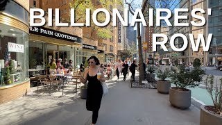 NEW YORK CITY Walking Tour 4K  BILLIONAIRES ROW [upl. by Alecia]