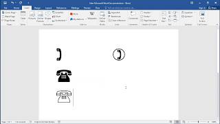 How to insert Telephone sign symbol in Word [upl. by Ahseral]