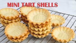 HOW TO MAKE MINI TART SHELLS [upl. by Einahpehs]