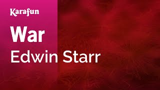 War  Edwin Starr  Karaoke Version  KaraFun [upl. by Dnalwor]