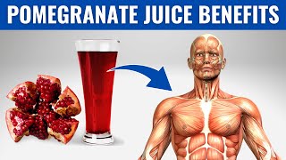 POMEGRANATE JUICE BENEFITS  10 Reasons to Drink Pomegranate Juice Every Day [upl. by Burnsed521]