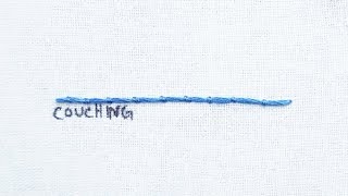 How to do the Couching Stitch [upl. by Euv842]