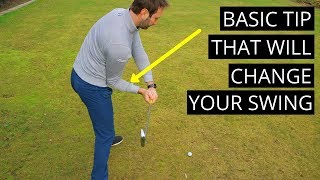 GOLF SWING TIP HOW TO PERFECT YOUR RIGHT ELBOW MOVE IN DOWNSWING [upl. by Eenahs558]