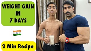 10 Kg Weight Gain  2 Min Recipe  10 Kg Weight Gain In A Month  Rubal Dhankar [upl. by Lurlene202]