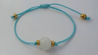 TUTORIAL COMO HACER ESTA PULSERA COQUETA FÁCIL Y RÁPIDA [upl. by Amaryl]