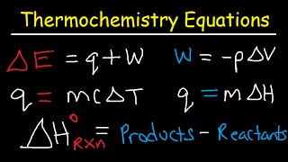 Thermochemistry Equations amp Formulas  Lecture Review amp Practice Problems [upl. by Alle996]