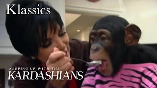 Kris Jenner Pampers an Adorable Monkey amp Goes Bananas  KUWTK Klassics  E [upl. by Hillell]