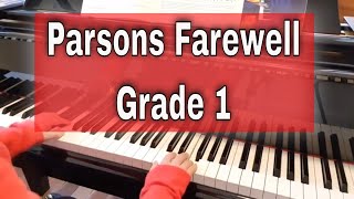 Parsons Farewell arr Blackwell  A3  ABRSM piano grade 1 2021 amp 2022 [upl. by Artinek222]